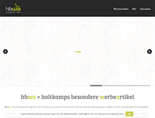 Tablet Screenshot of hbwa.de